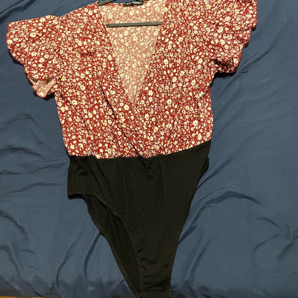 SHEIN flower bodysuit